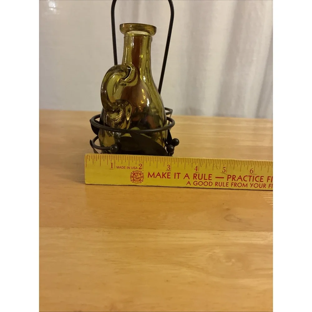Vintage Yankee Candle Oil & Vinegar Cruet-Style Tea Light & Votive Holder Set